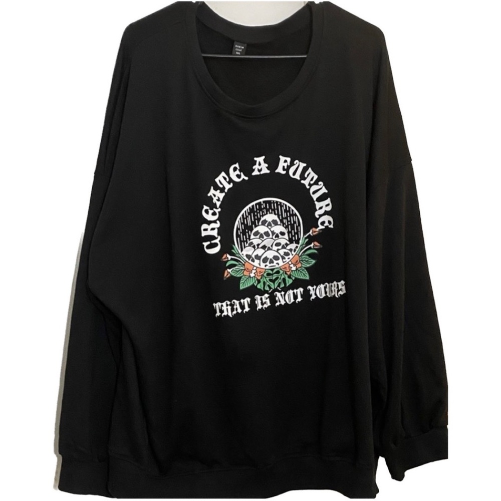 Ladies Plus Size Sweater 💀🌹 SHEIN Curve